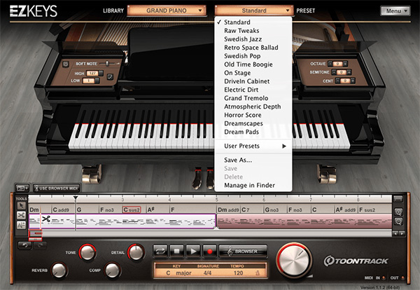 Toontrack EZkeys Grand Piano 1.1.2 PC&MAC+所有套扩